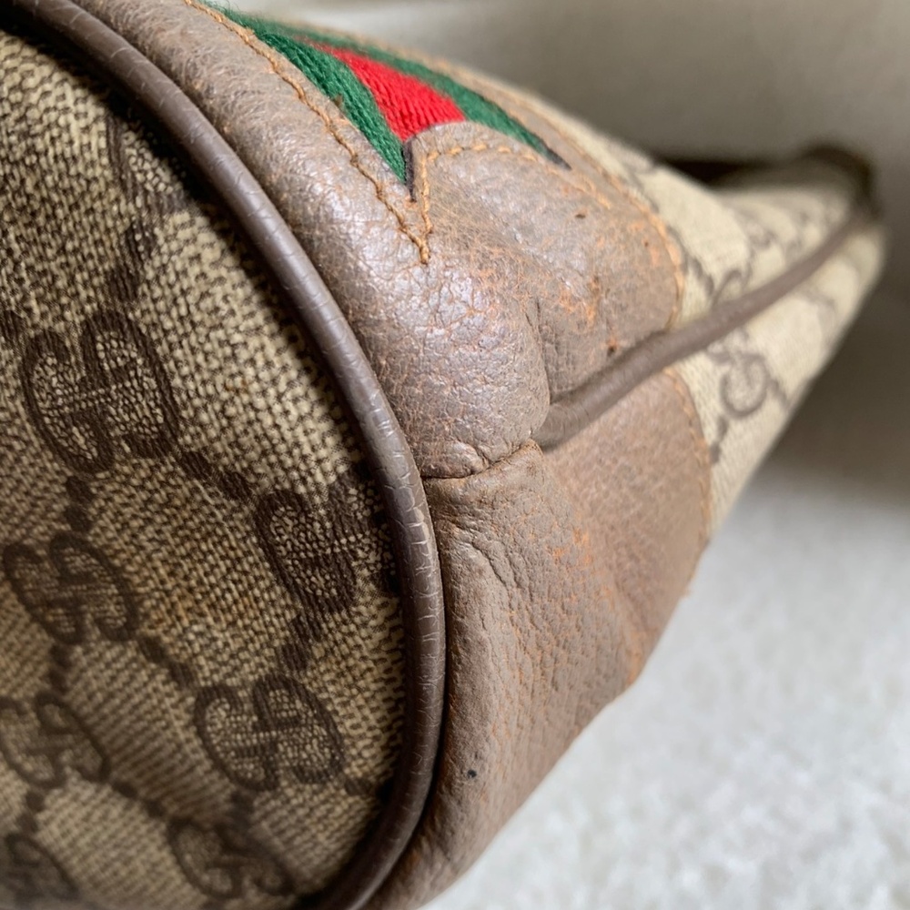 FIRM Authentic Gucci GG Vintage Supreme Ophidia Bucket - Picture 12 of 16